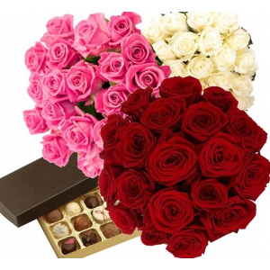 Click to Order 19 Roses + Chocolates